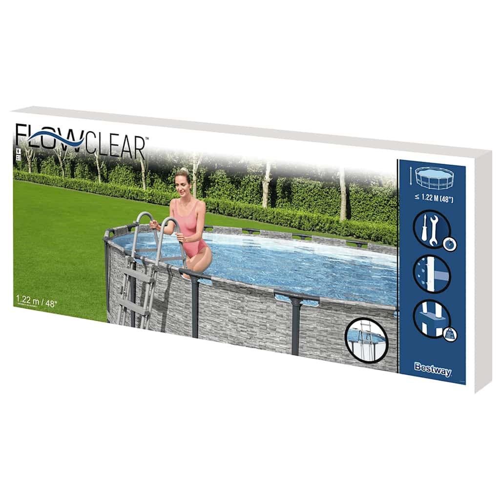 Bestway Flowclear 4-Stufige Sicherheitsleiter 122 Cm