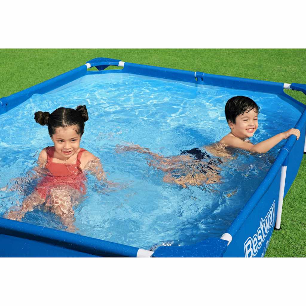 Bestway Pool Steel Pro 221X150X43 Cm Grau