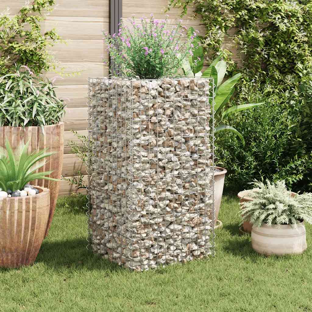 Gabionen-Hochbeet Stahl 360×90×100 Cm