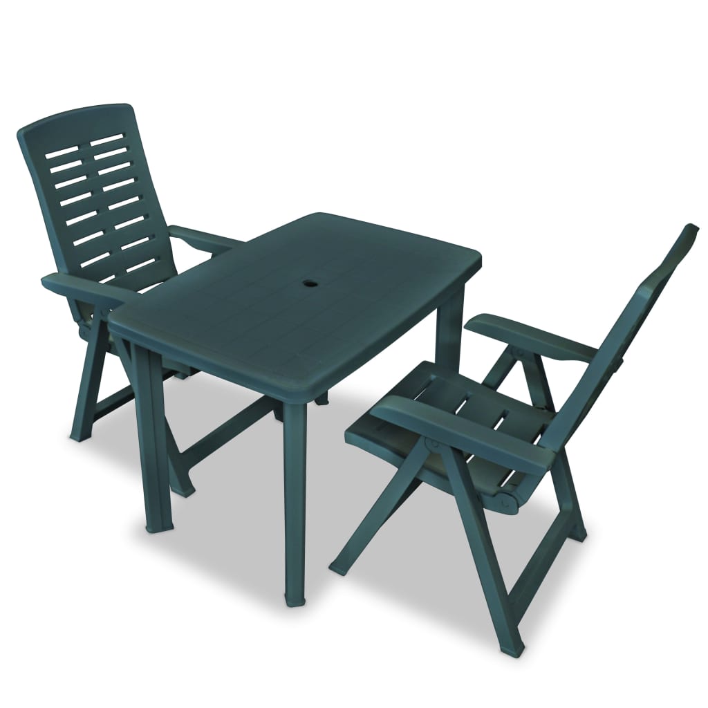 3-Tlg. Bistro-Set Kunststoff