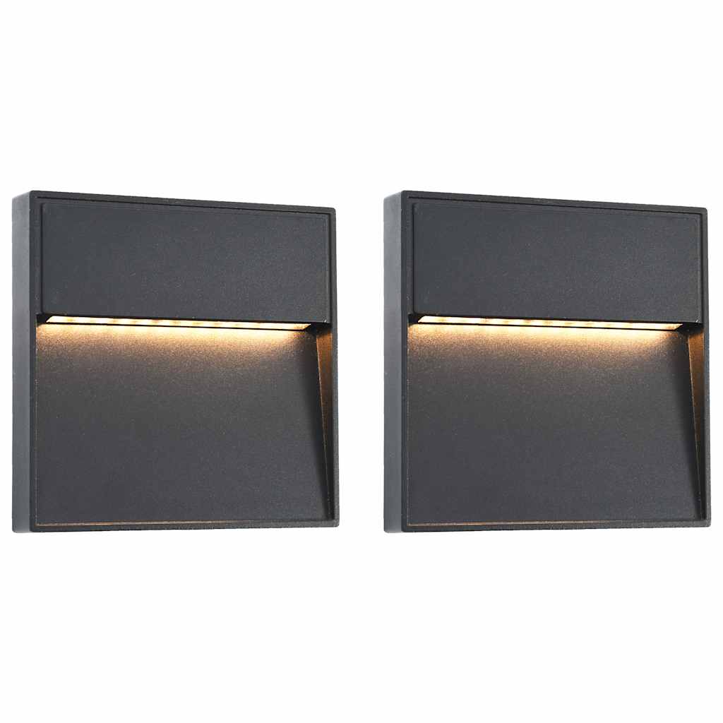 Led-Außenwandleuchte Schwarz Aluminiumdruckguss