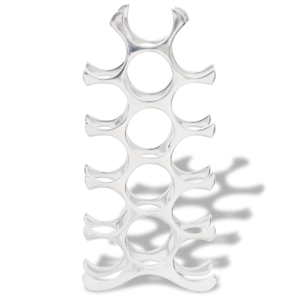 Flaschenregal Für 15 Flaschen Silbern Aluminium