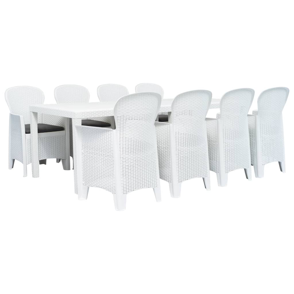 3-Tlg. Bistro-Set Kunststoff Rattan-Optik