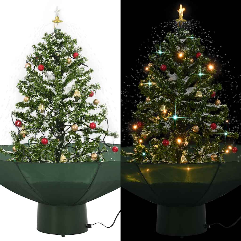 Schneiender Weihnachtsbaum Mit Schirmfuß 140 Cm Grün