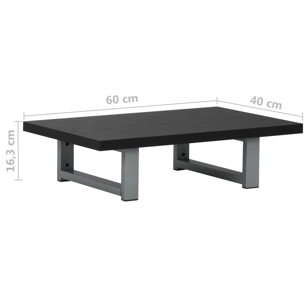 Badmöbel 60×40×16,3 Cm Schwarz