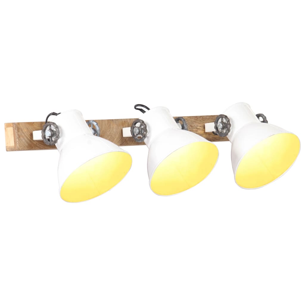 Wandlampe Industriestil 90X25 Cm E27 Weiß