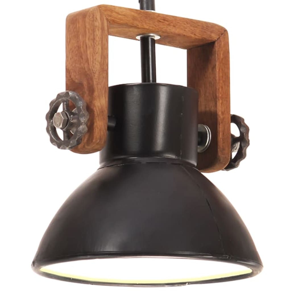 Hängelampe Industriestil 25 W Rund 30 Cm E27 Schwarz