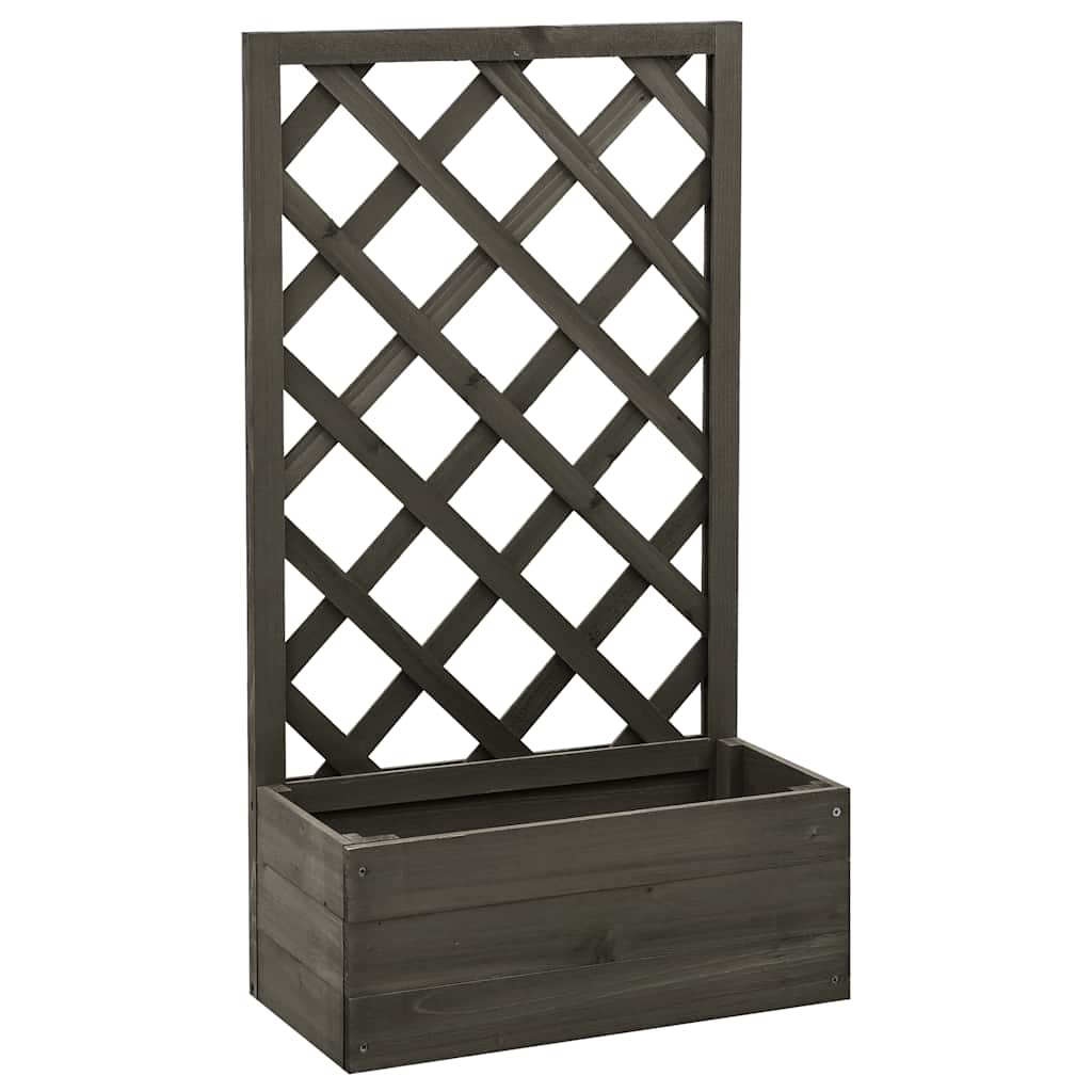 Garten-Spalier Mit Blumenkasten 50X25X90 Cm Tannenholz