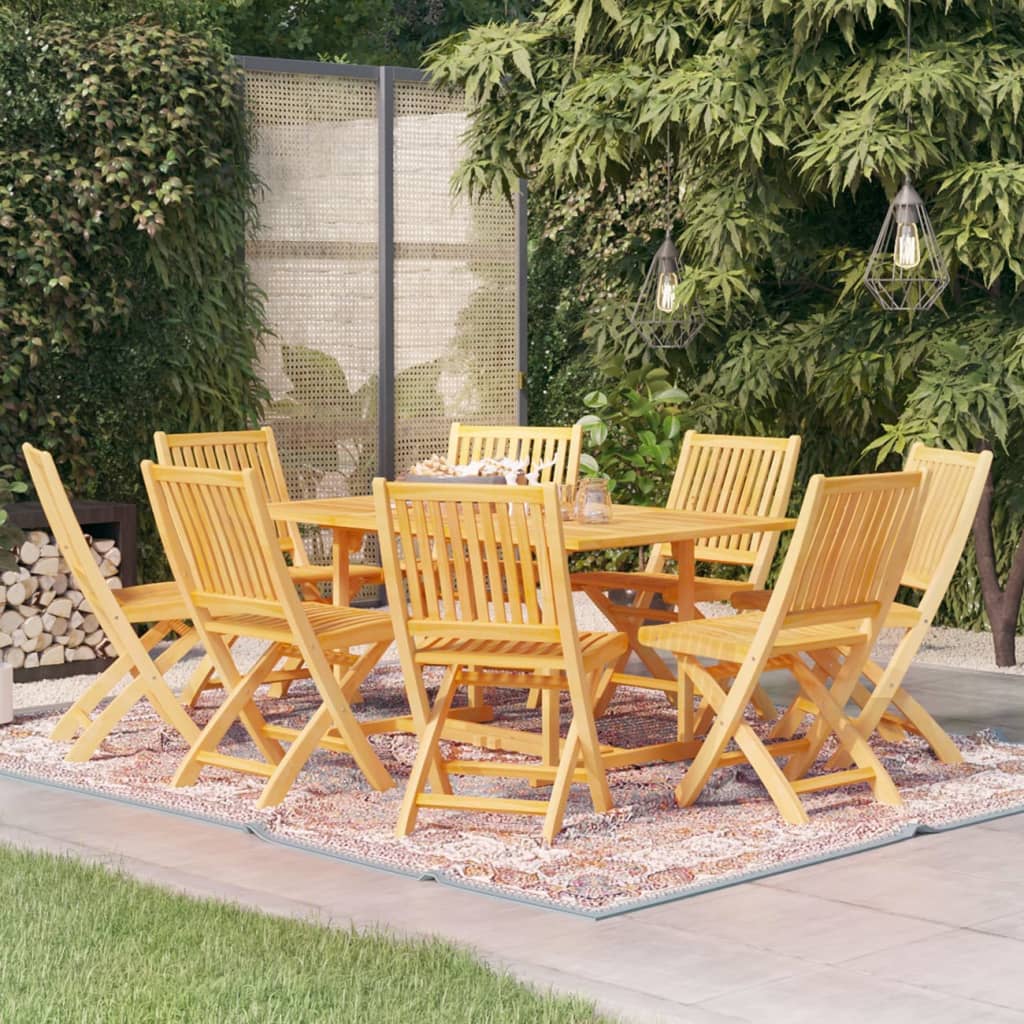 7-Tlg. Garten-Essgruppe Massivholz Teak