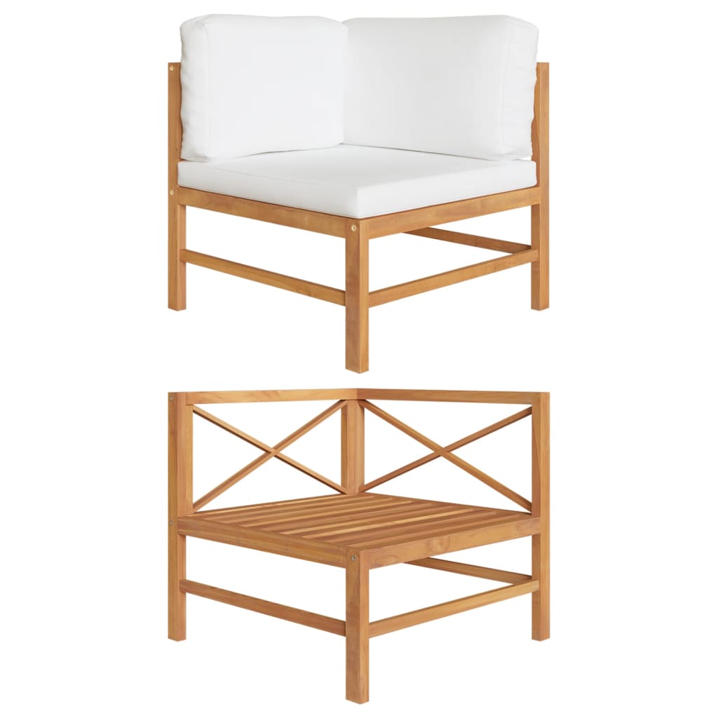 Mittelsofa Mit En Kissen Massivholz Teak