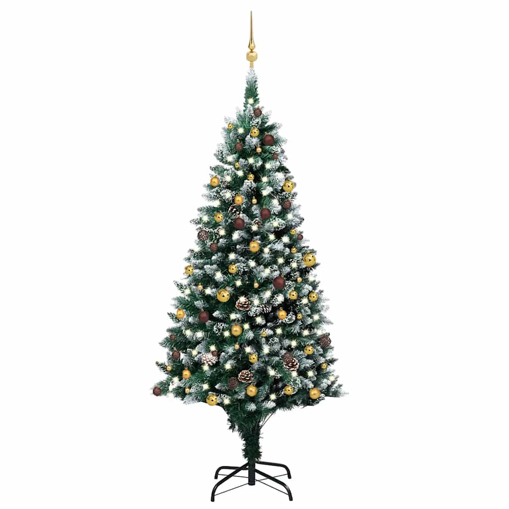 Künstlicher Weihnachtsbaum Mit 300 Leds Mit Ständer Grün 210 Cm