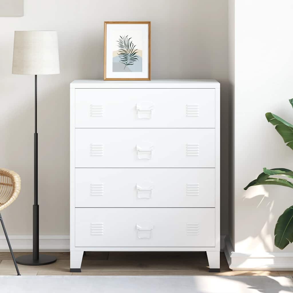 Schubladenschrank Metall Industrie-Stil 78 X 40 X 93 Cm