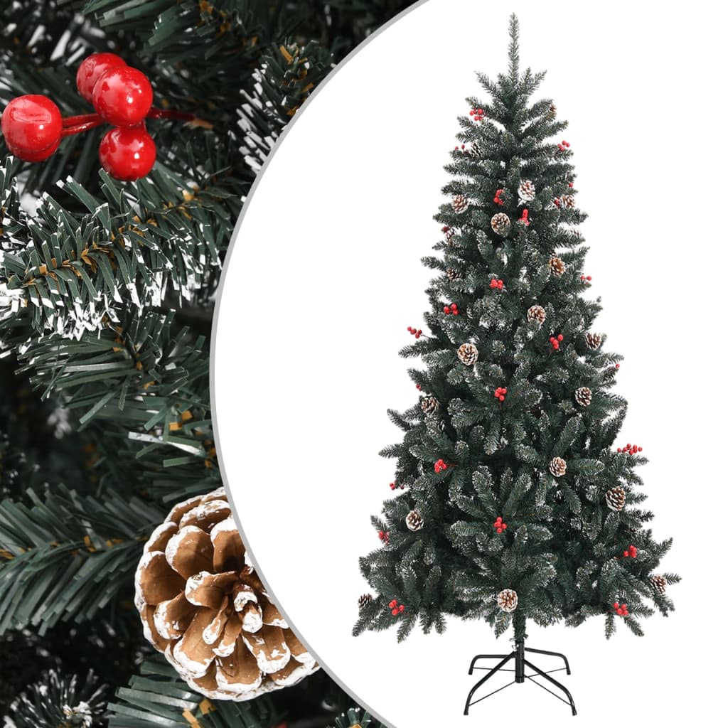 Künstlicher Weihnachtsbaum Mit Ständer Grün Pvc