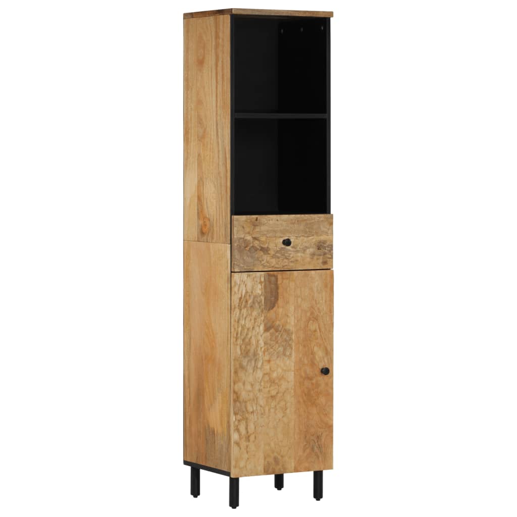 Badschrank 38X33X160 Cm Massivholz Mango