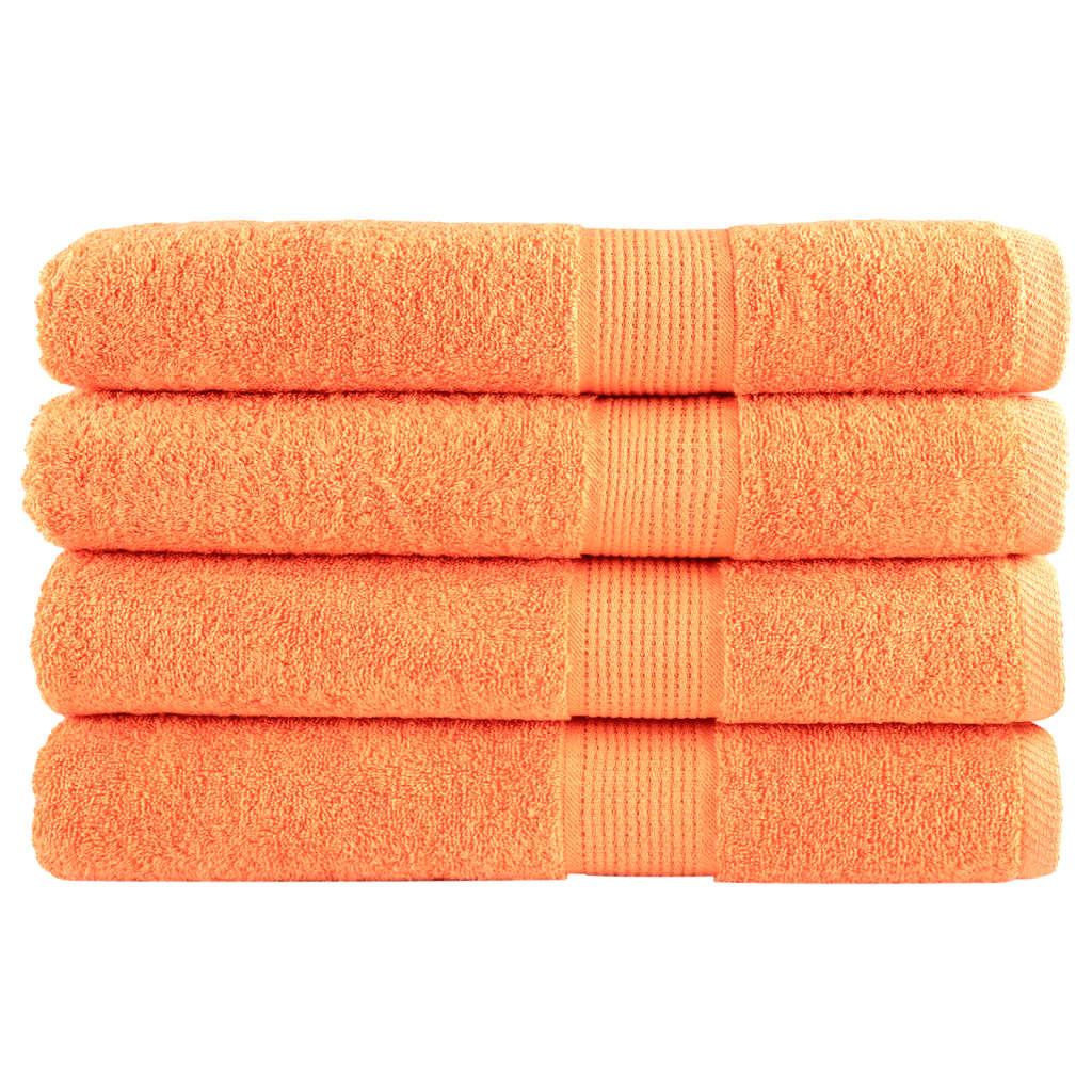 Premium Waschhandtücher Solund 2 Stück 600 G/M² Orange