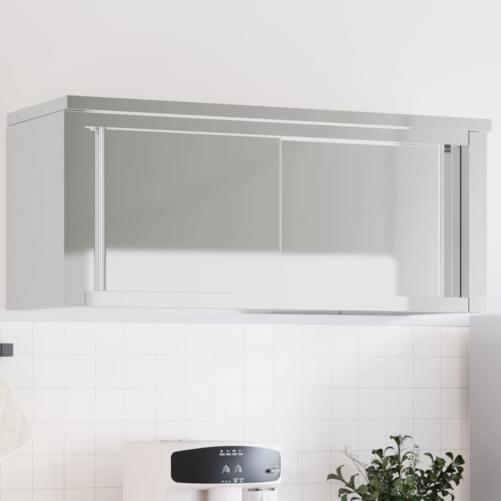 Küchen-Wandschrank Mit Ablagen Edelstahl