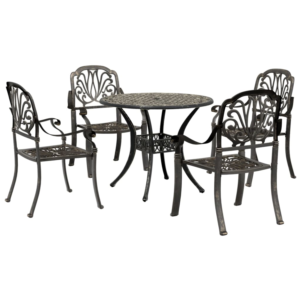 3-Tlg. Bistro-Set Aluminiumguss