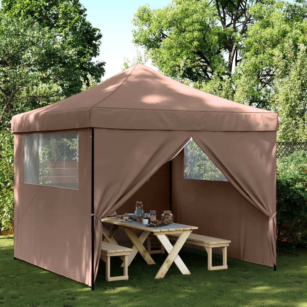 Partyzelt Faltbar Pop-Up 292X292X315 Cm Braun