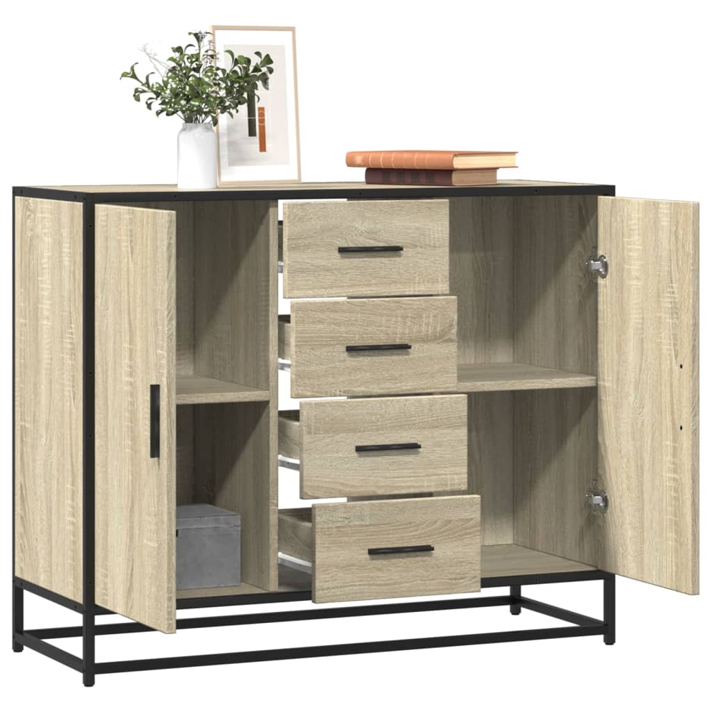 Sideboard 92 X 35 X 76 Cm Holzwerkstoff