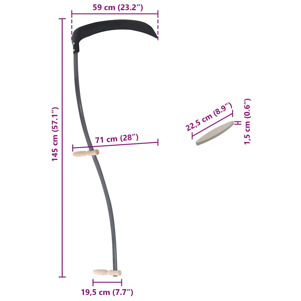 Sense Mit Schleifstein 145 Cm Kaltweiß