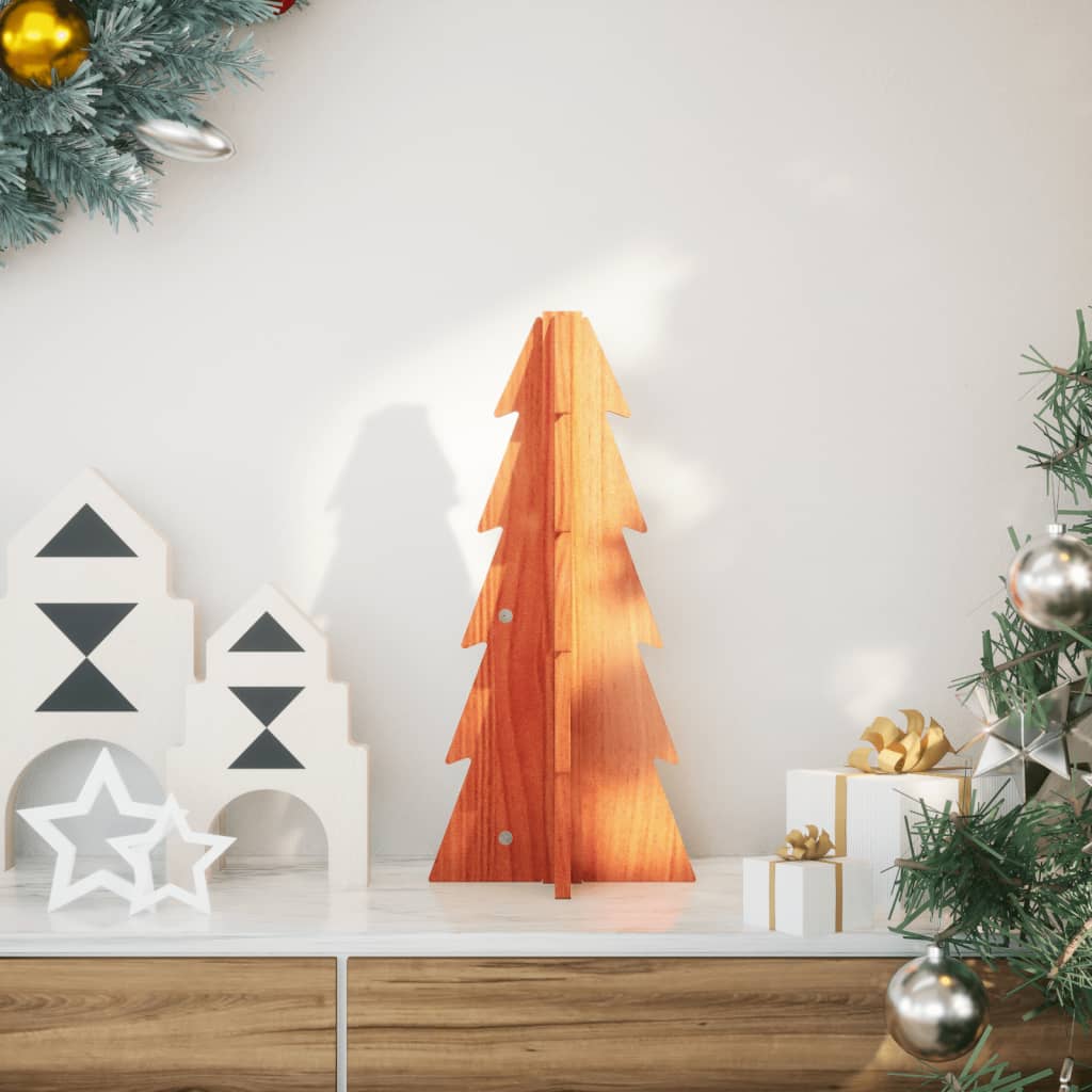 Weihnachtsbaum Holz Zum Schmücken 69,5 Cm Massivholz Kiefer Wachsbraun