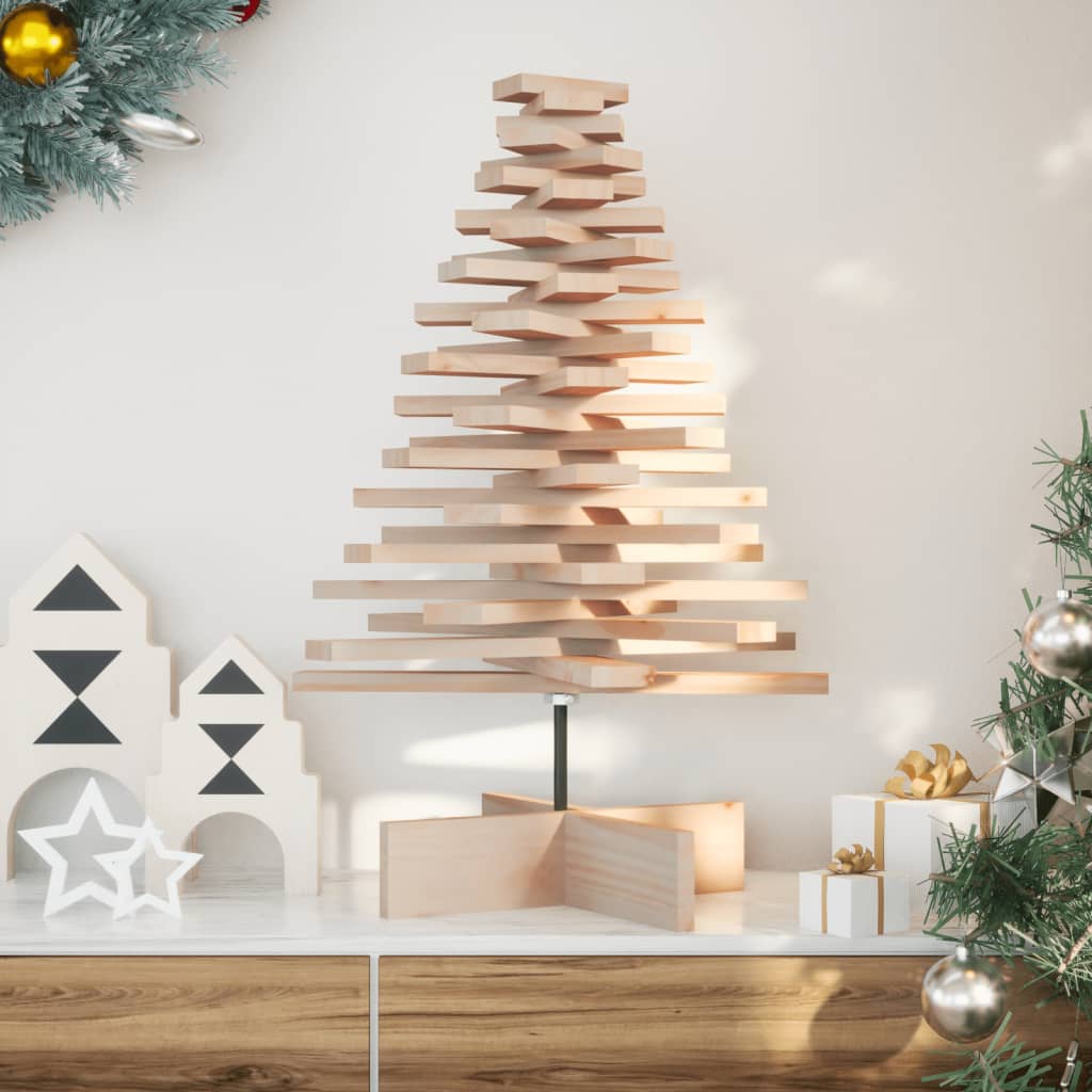 Weihnachtsbaum Holz Zum Schmücken Massivholz Kiefer Natur
