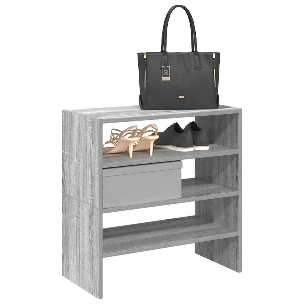 Schuhregal Stapelbar 60X30X30,5 Cm Grau Sonoma