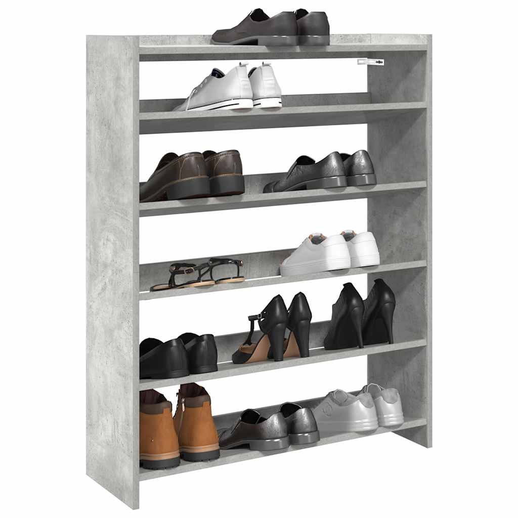 Schuhregal 80X25X Holzwerkstoff Betongrau