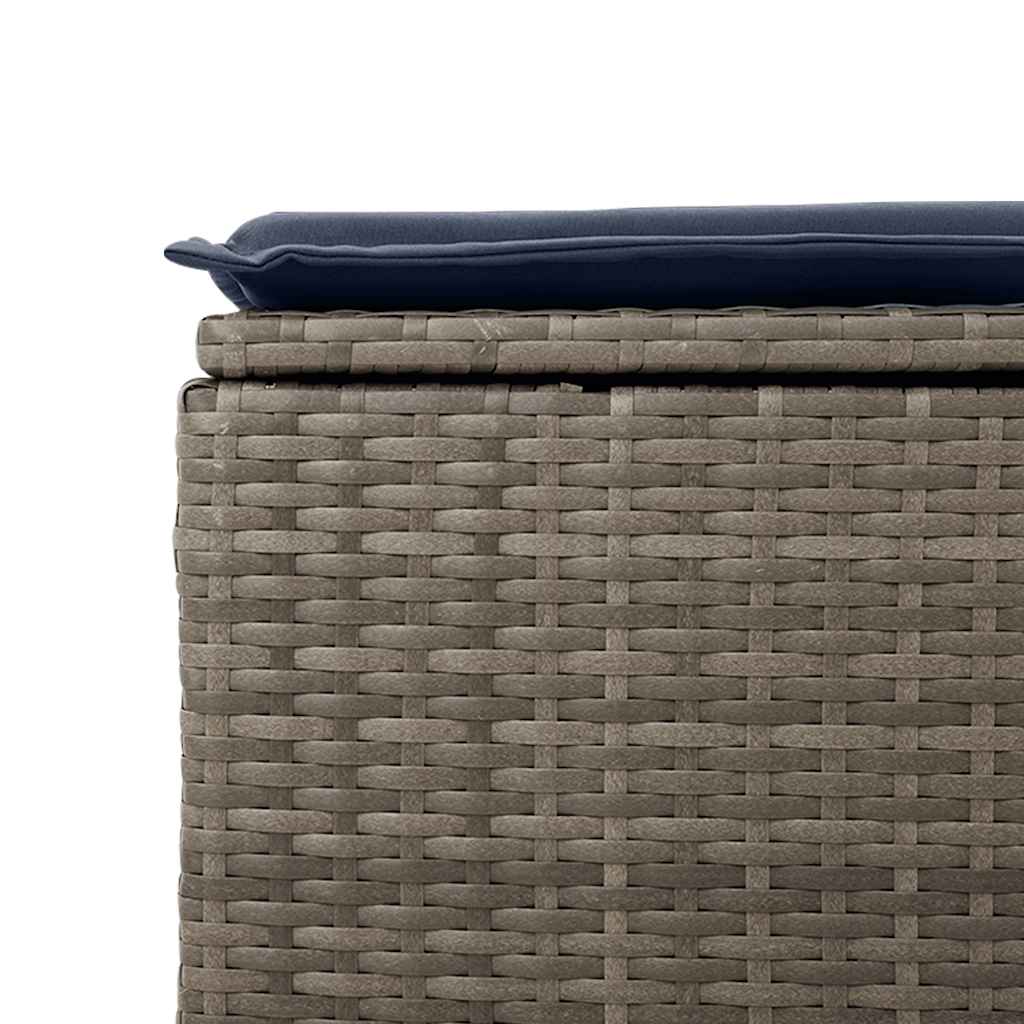 6-Tlg. Garten-Sofagarnitur Mit Kissen Poly Rattan