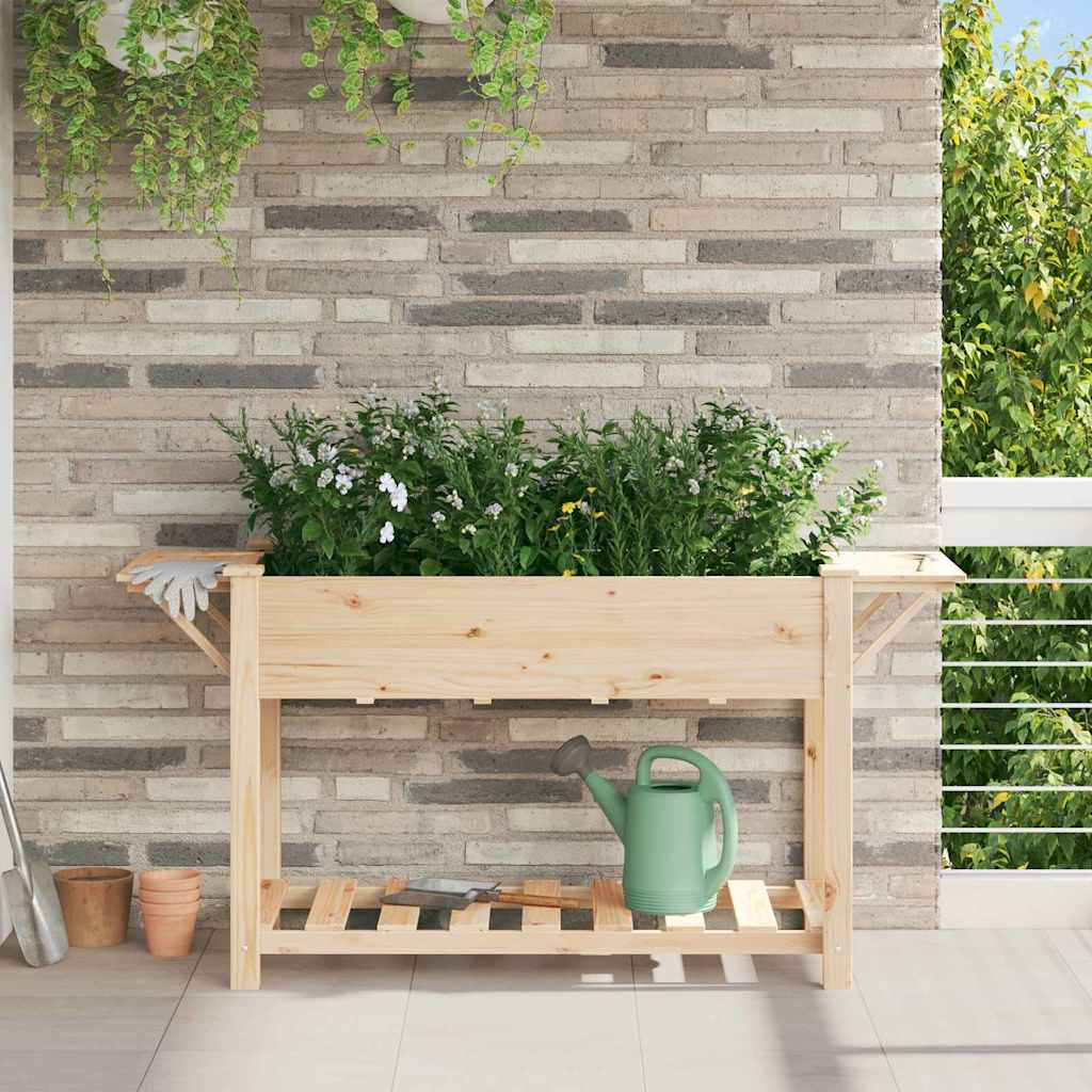Garten-Pflanzgefäß Mit Regal Beige