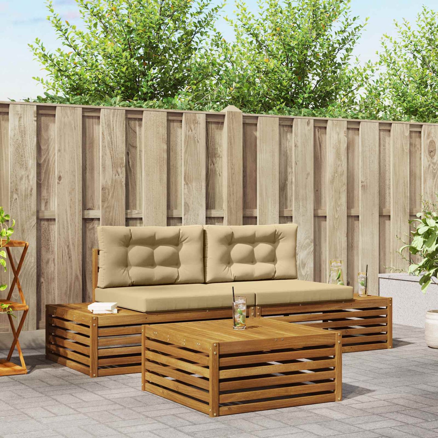 Outdoor-Sofagarnitur 4 Stück