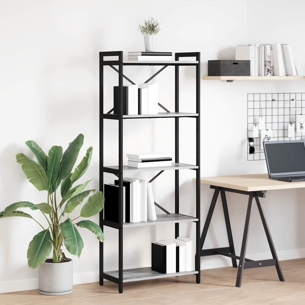 Bücherregal Geräucherte Eiche 40 X 30 X 85 Cm Holzwerkstoff