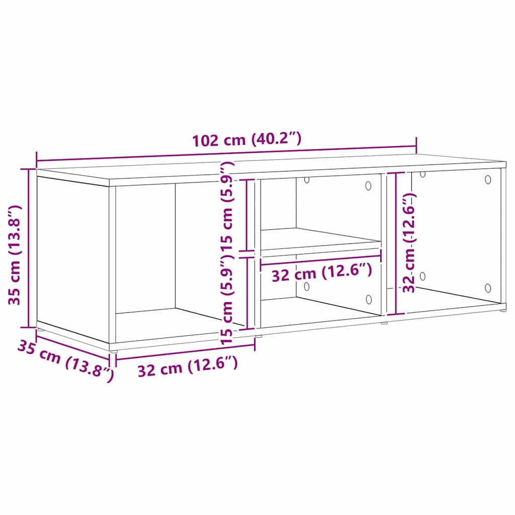 Schuhbank 102 X 35 X 35 Cm Holzwerkstoff