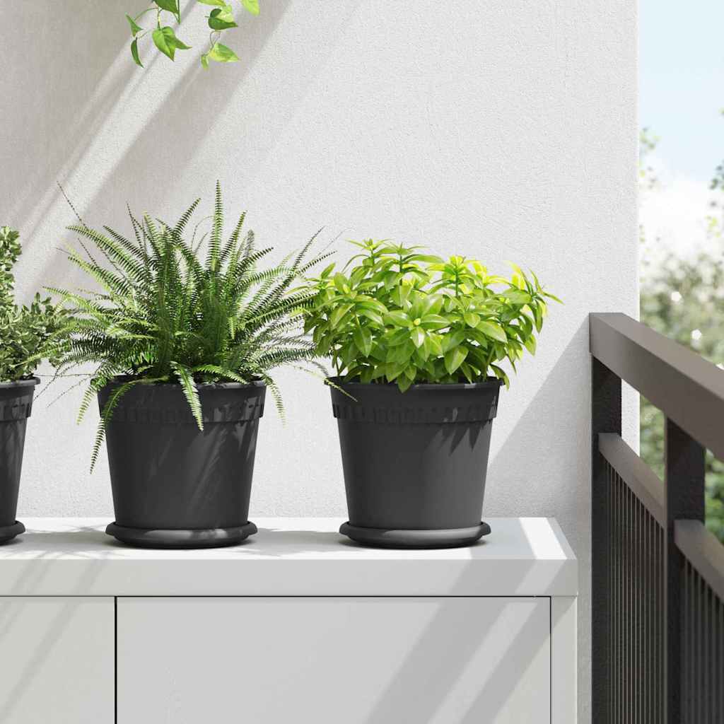 Blumentöpfe 6 Pcs Ø 17 X 14 Cm Kunststoff