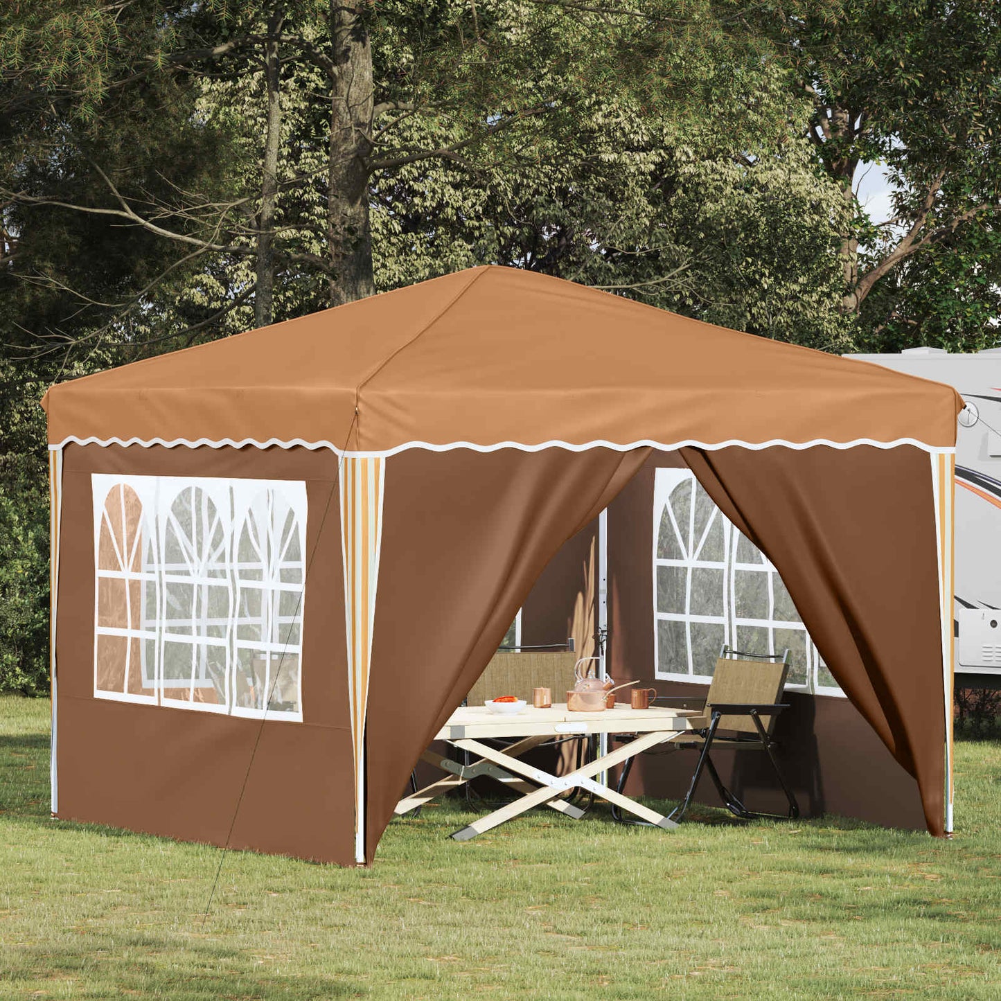 Pop-Up Partyzelt 288 X 288 X 245 Cm Oxford-Stoff