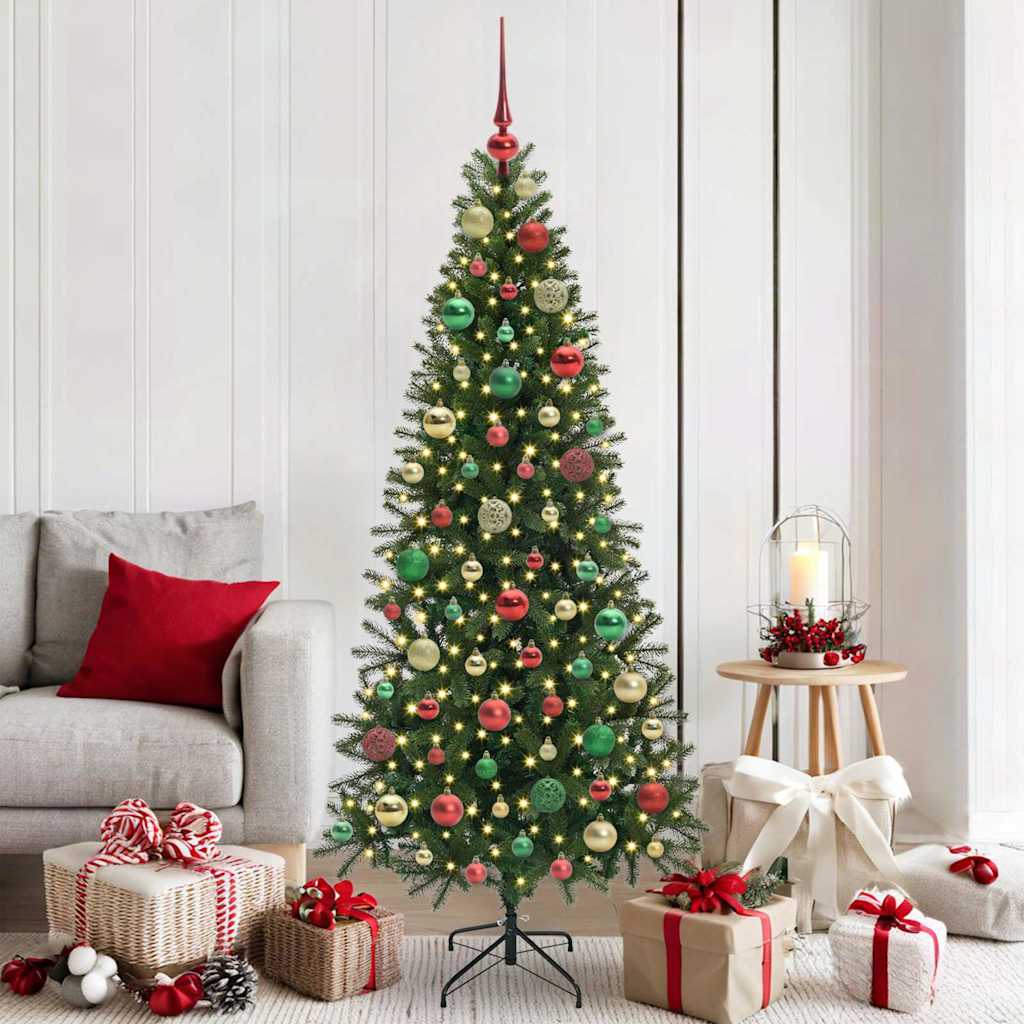 61-Tlg. Weihnachtskugeln Mit Weihnachtsbaumspitze 150 Leds