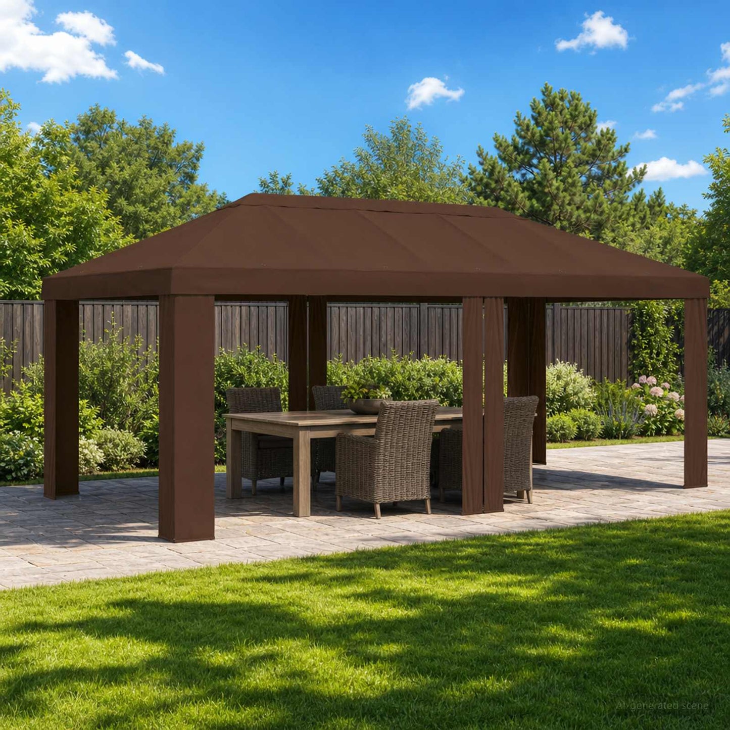 Pavillon Abdeckung 6 X 3 M Polyester 190 Gsm
