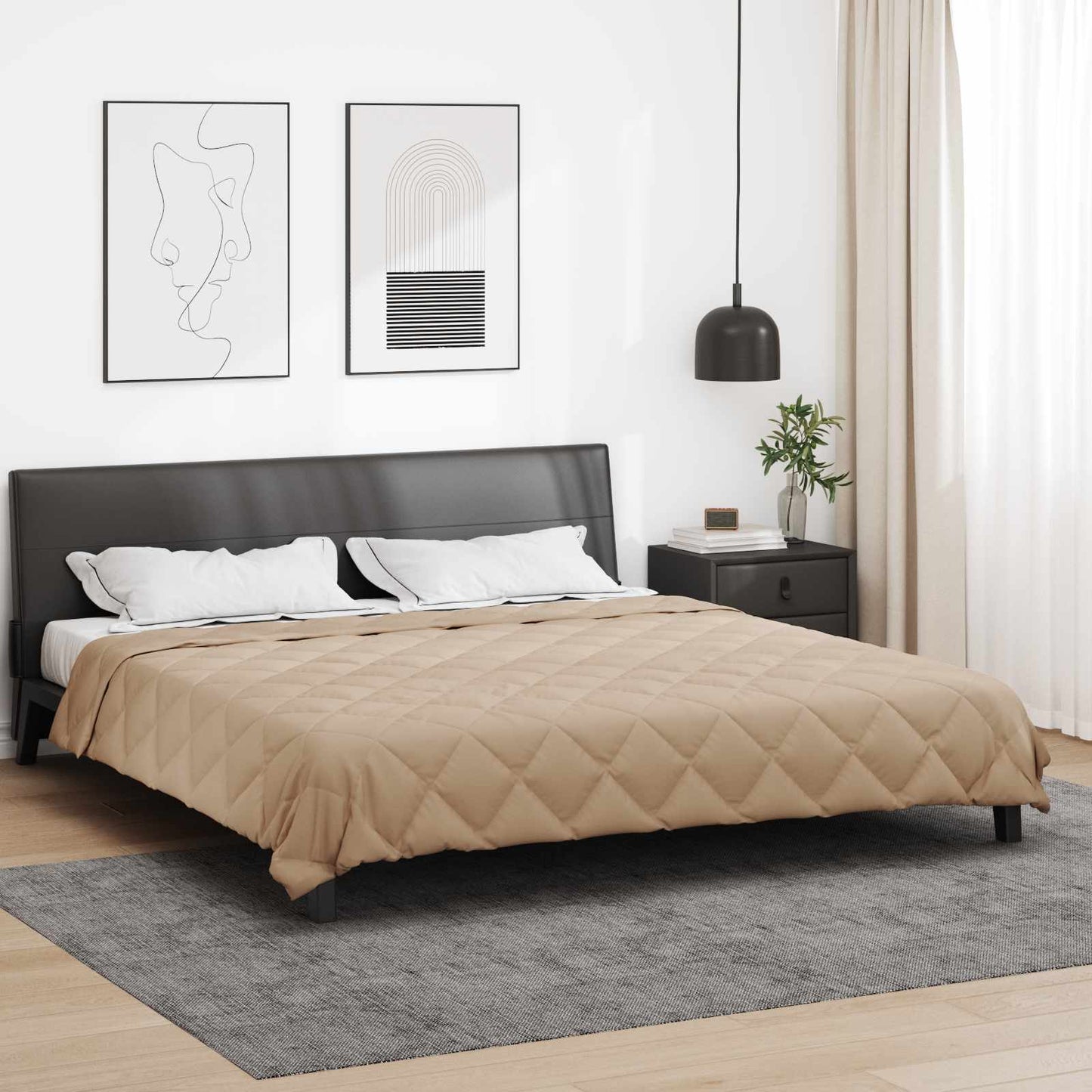 Sommerdecke 200 X 140 Cm Mikrofaser Taupe