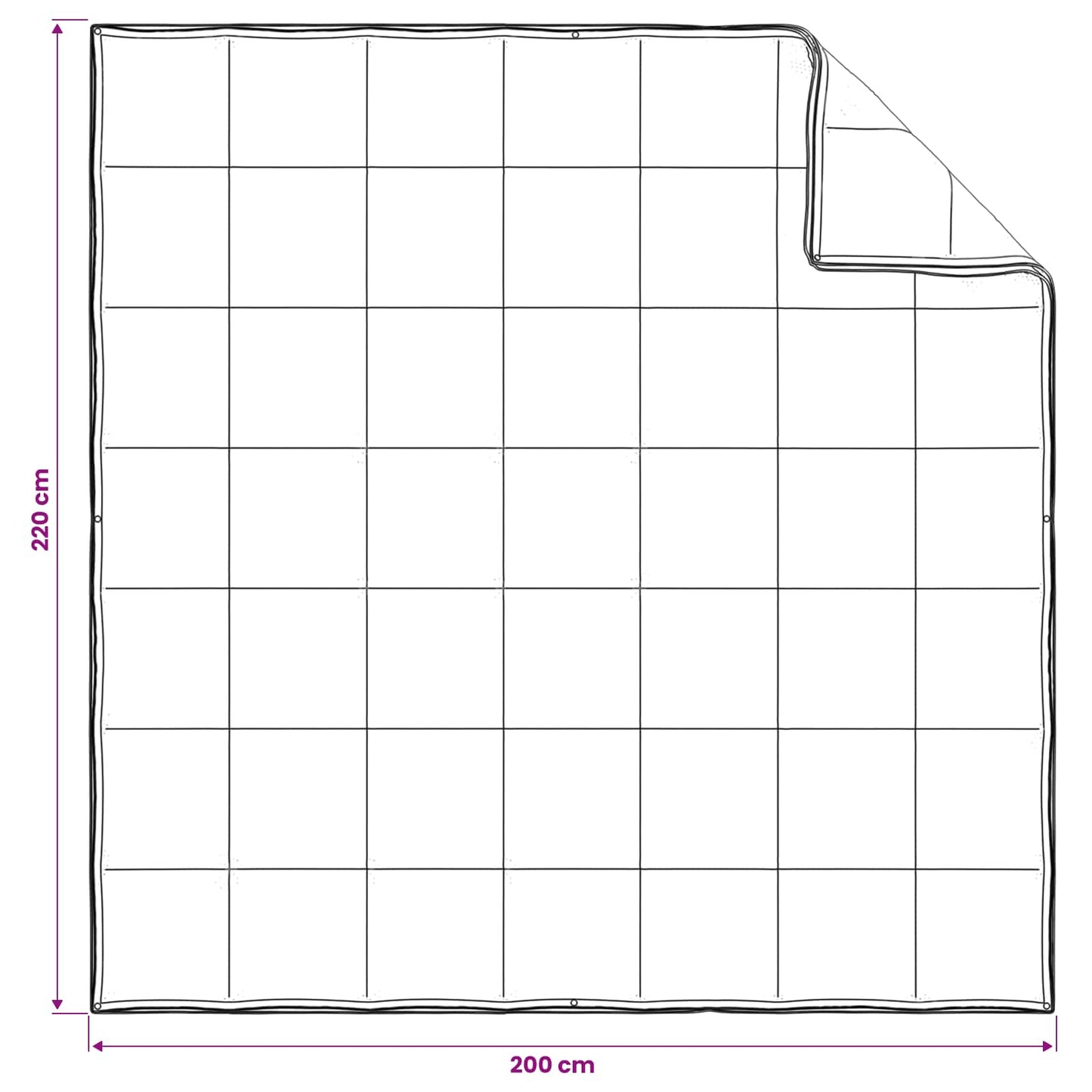 Ganzjahresbettdecke Weiß 200 X 220 Cm Bambusfaser