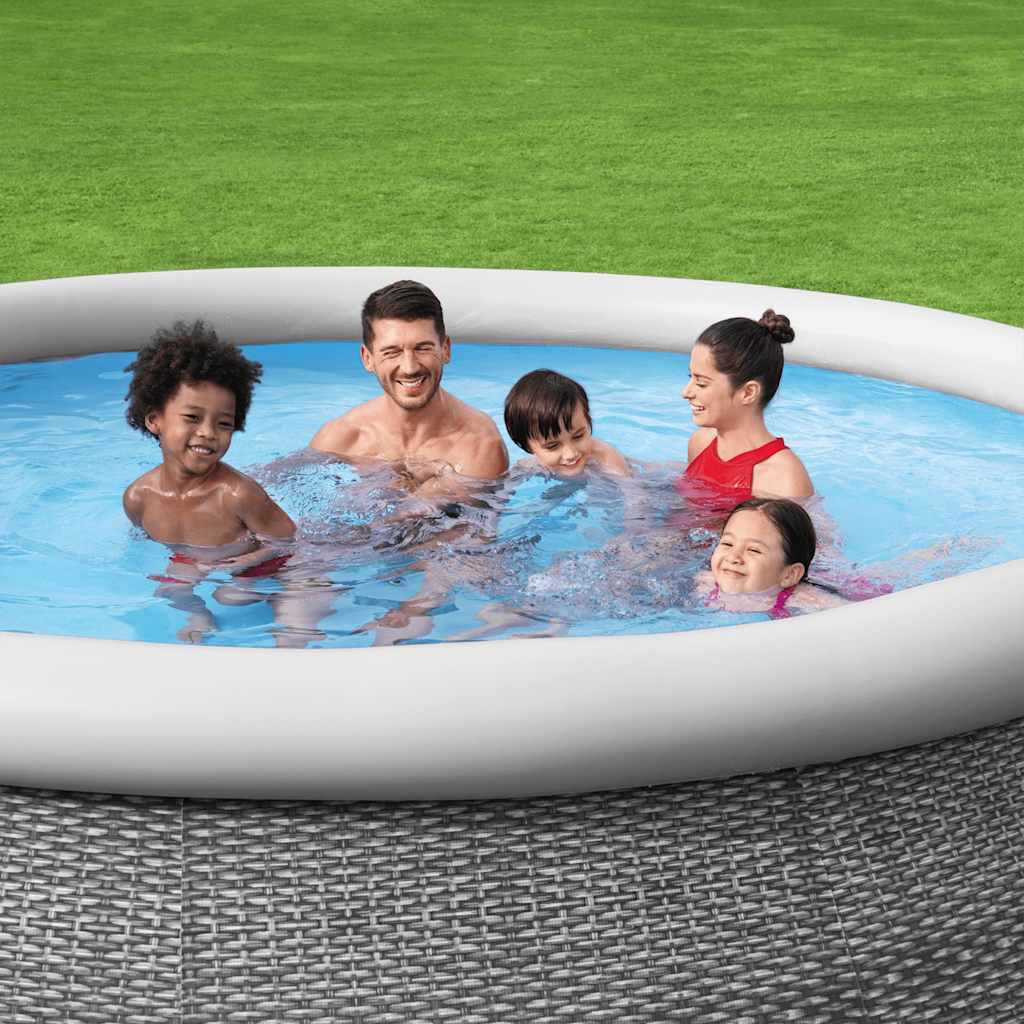 Bestway Swimmingpool-Set Rund 366X76 Cm Anthrazit
