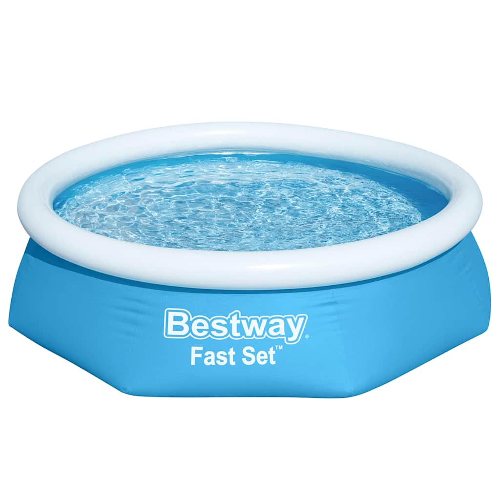 Bestway Fast Set Aufblasbarer Swimmingpool Rund 244X61 Cm