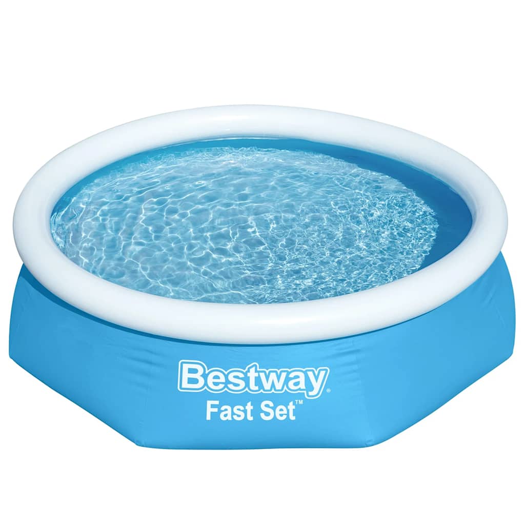 Bestway Fast Set Aufblasbarer Swimmingpool Rund 244X61 Cm