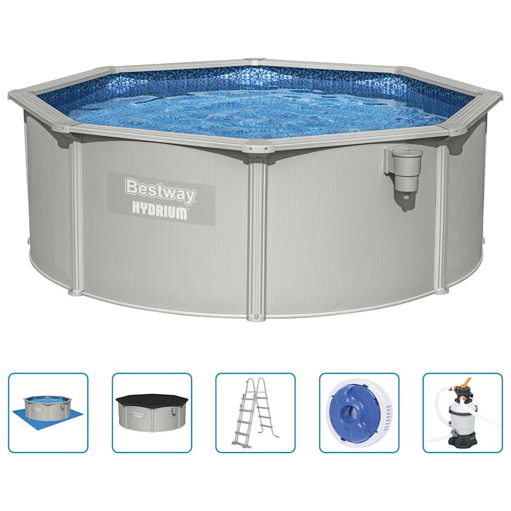 Bestway Hydrium Oberirdisches Frame-Pool Rund 360X120 Cm