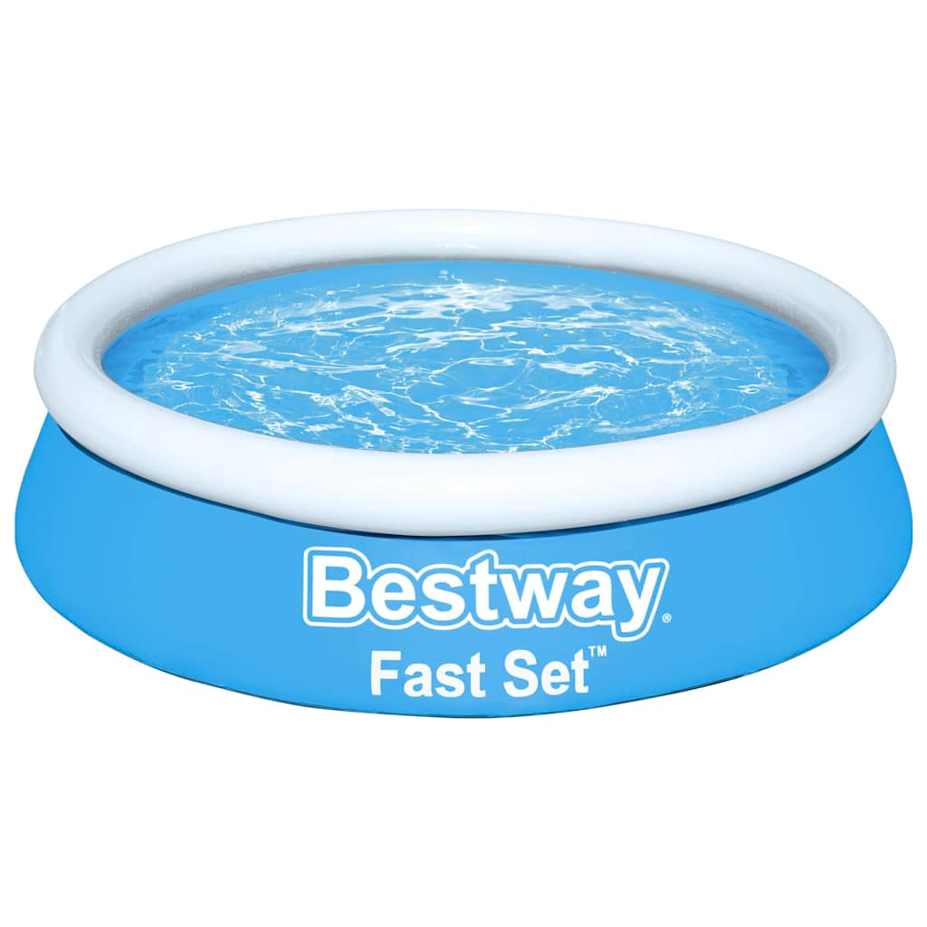 Bestway Fast Set Aufblasbarer Pool Rund 183X51 Cm Blau Blau Und Gelb