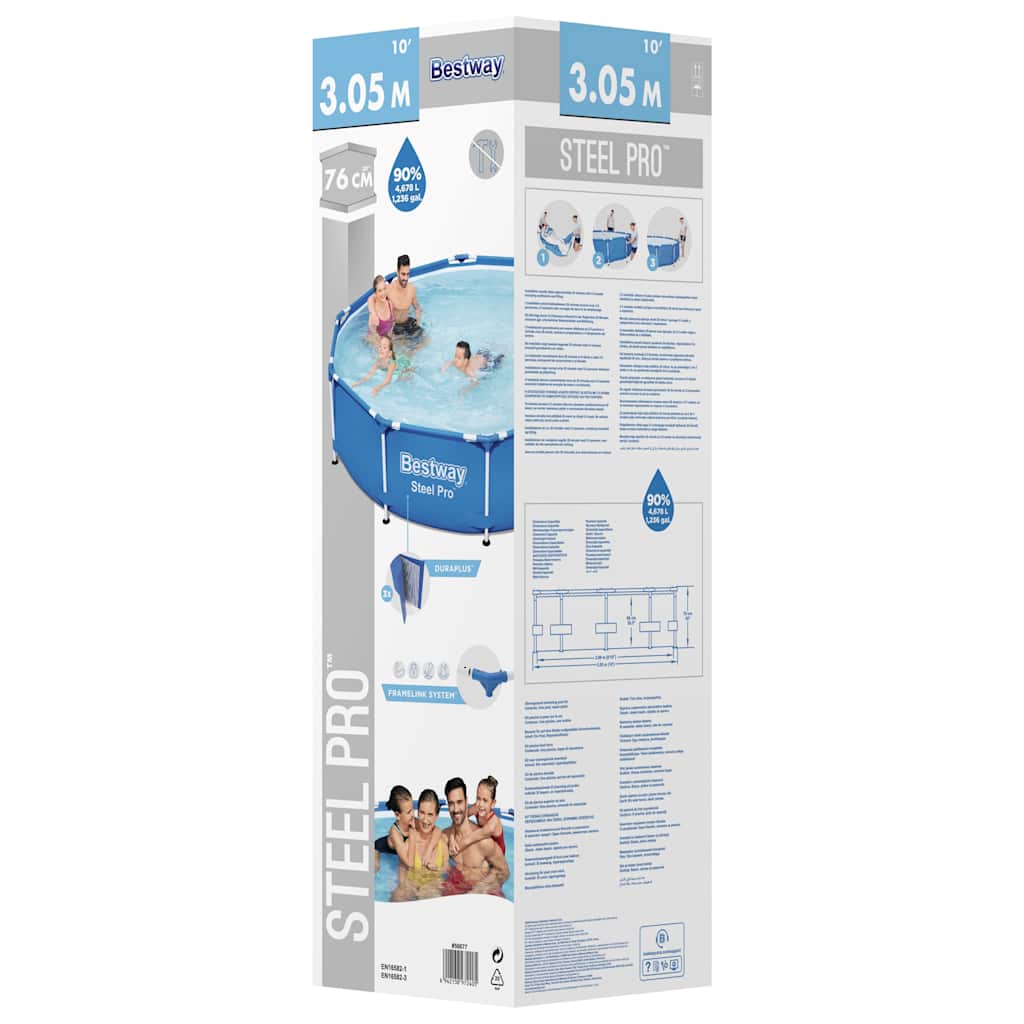 Bestway Steel Pro Swimming-Pool 305X76 Cm