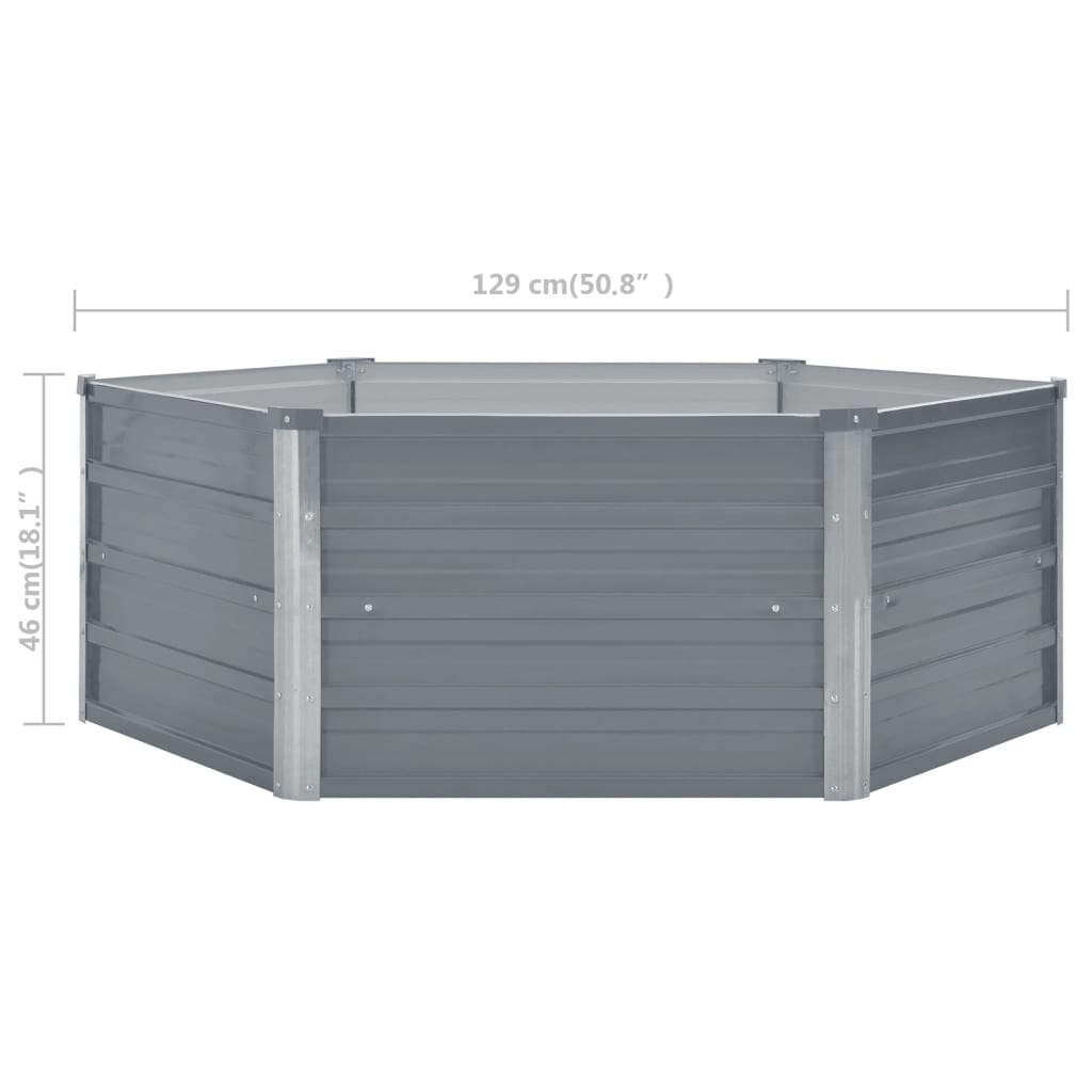 Hochbeet Verzinkter Stahl Grau