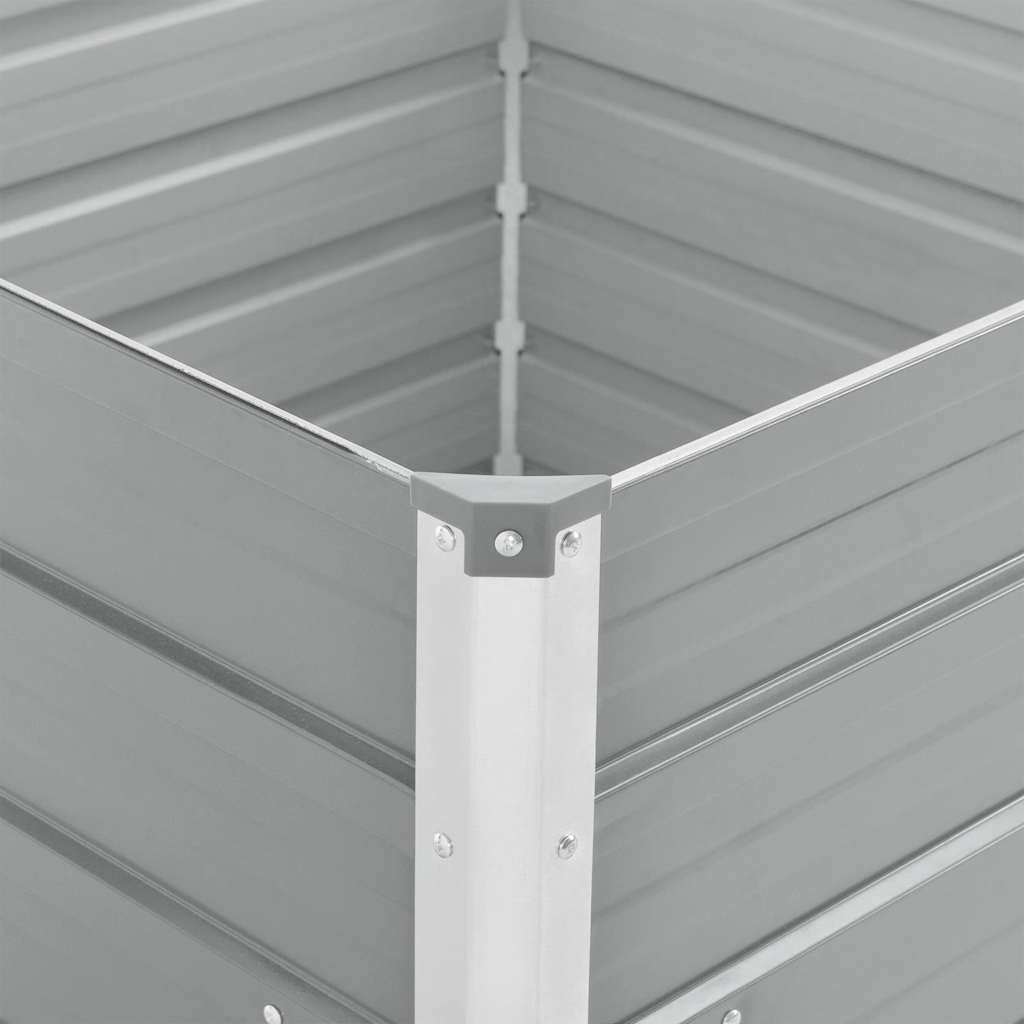 Hochbeet 100 X 100 X 77 Cm Verzinkter Stahl