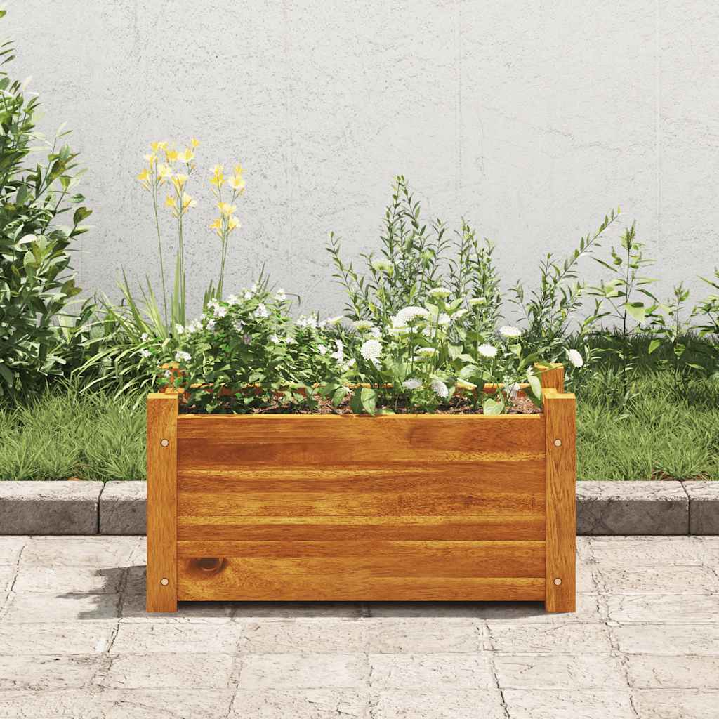 Garten-Hochbeet Akazienholz 76X27,6X25 Cm