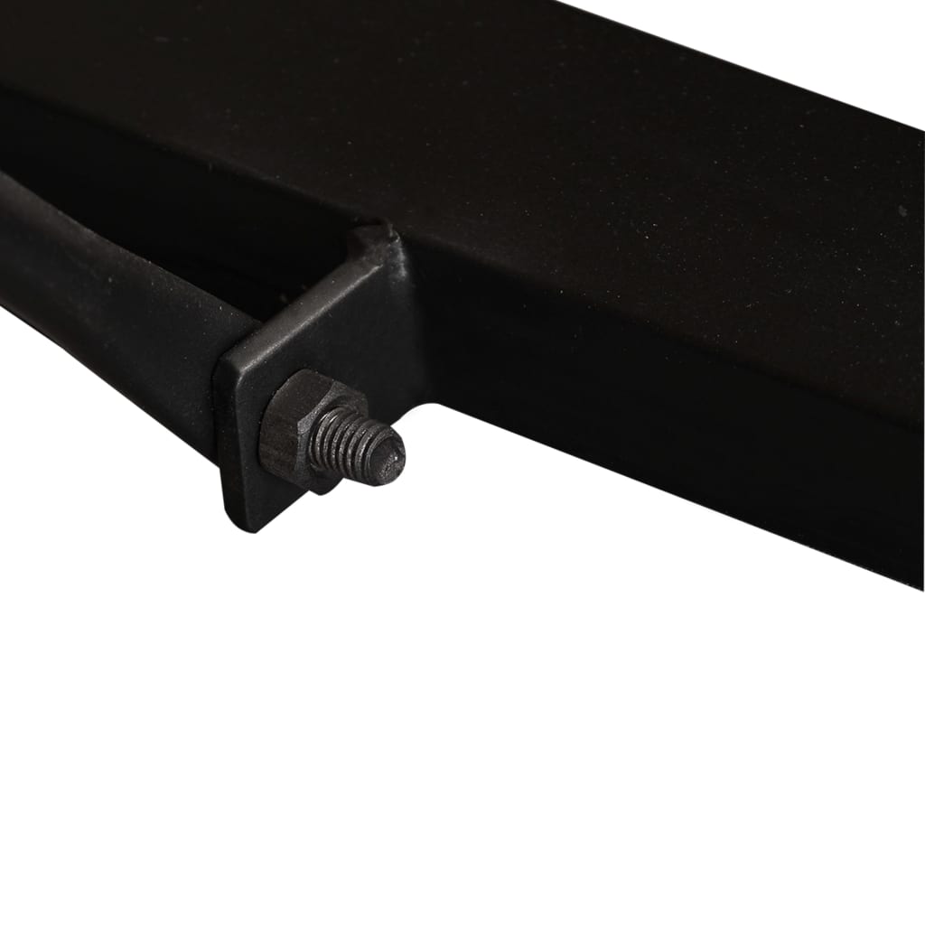 Esstisch Raues Massives Mangoholz 120 Cm Schwarz