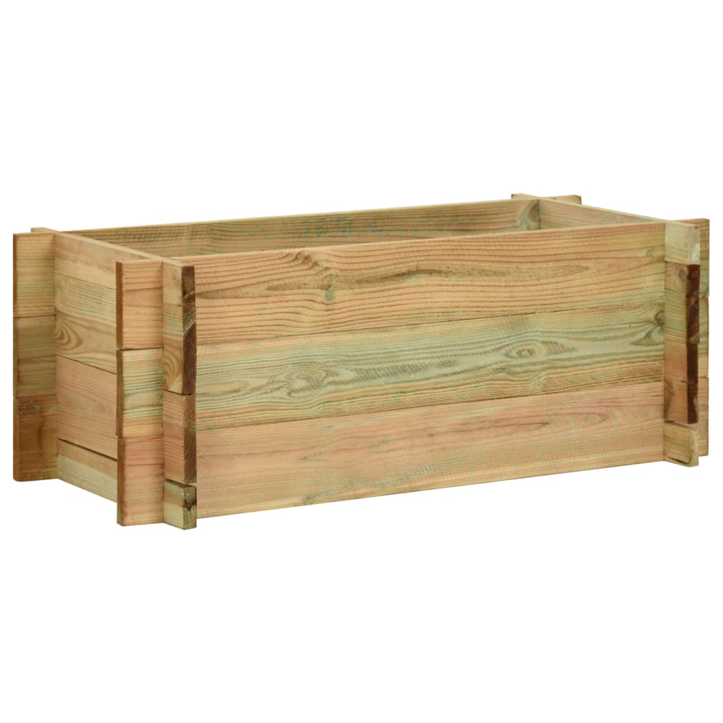 Pflanzkübel Hochbeet Kiefernholz Imprägniert 40 Cm
